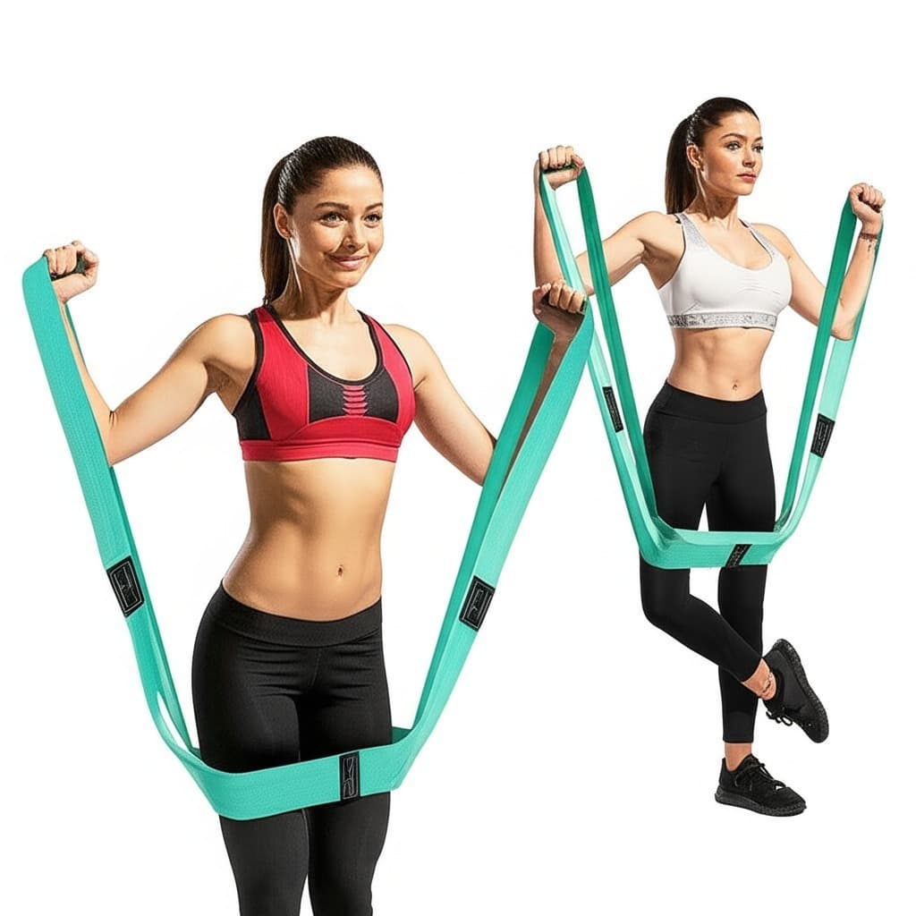 Kit 3 Faixas Elásticas de Exercício Hip Bands – Fortaleça Glúteos, Pernas e Quadril