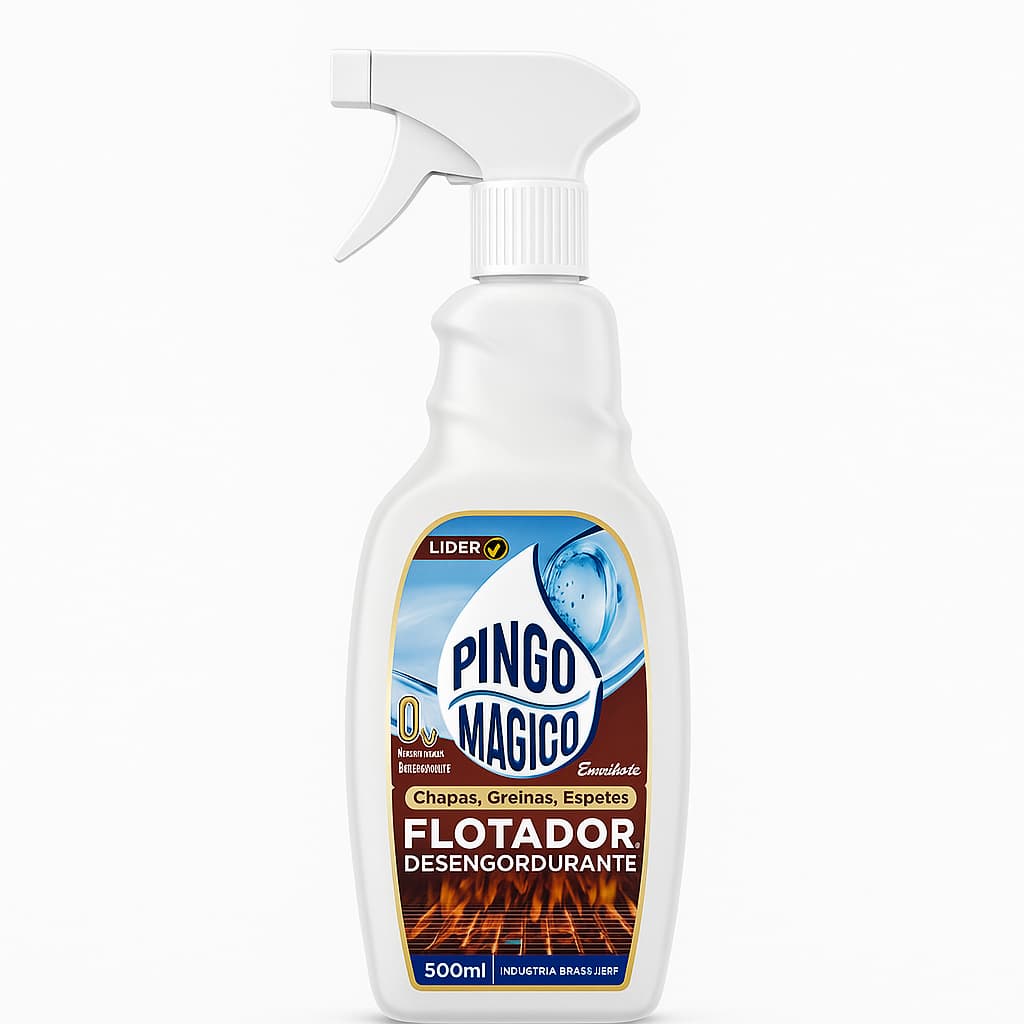 Pingo Mágico Extra Forte Desengordurante 500ml - O Fim da Gordura na sua Churrasqueira!