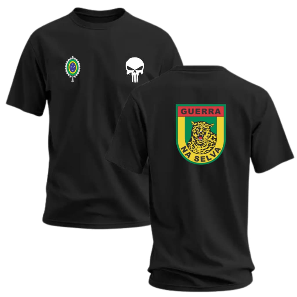 Camiseta/Camisa Original Combatente Selva Exercito Masculina 100% Algodão Fio 30.1
