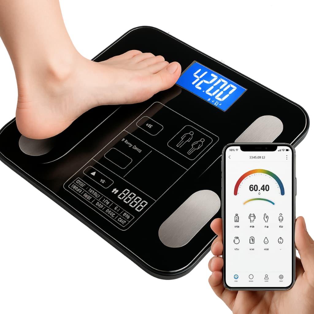Balança Corporal Digital Bioimpedância Profissional Bluetooth