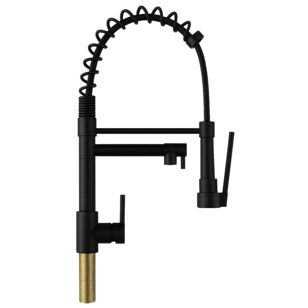 Torneira Gourmet Monocomando Alta 70cm Preto Fosco