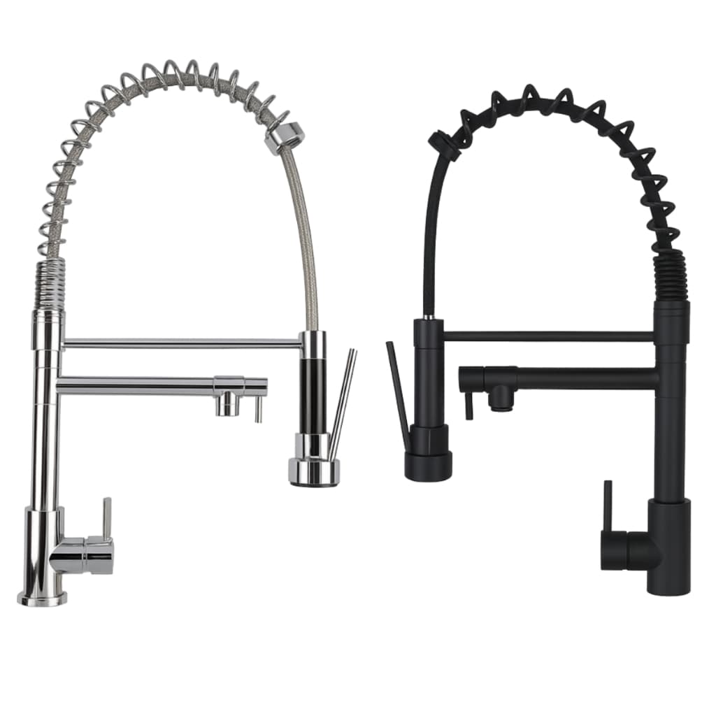 Torneira Gourmet Monocomando Alta 70cm Preto Fosco ou Inox Cromado