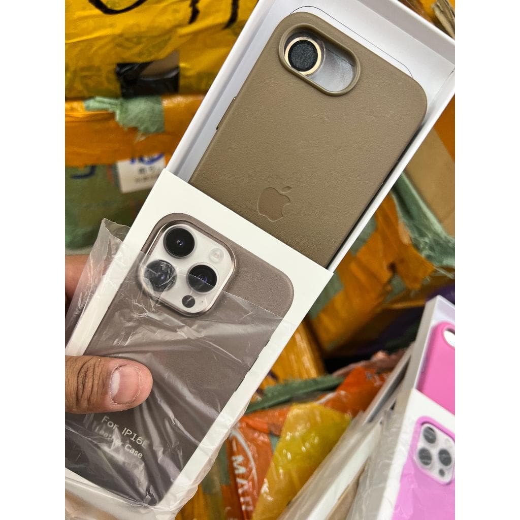 Capa Capinha de Couro Luxo novo IPhone 16e Lançamento
