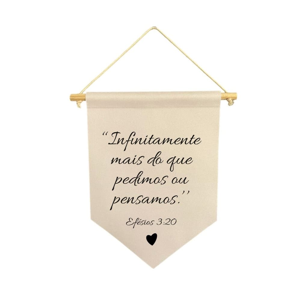 Flamula para casamento infinitamente mais do que pedimos ou sonhamos