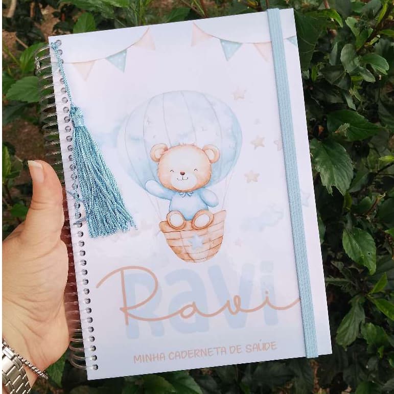 Caderneta de Vacinação Personalizada CAPA DURA A5 – Linha Baby - ATUALIZADA VERSÃO 2025 – 10 Temas