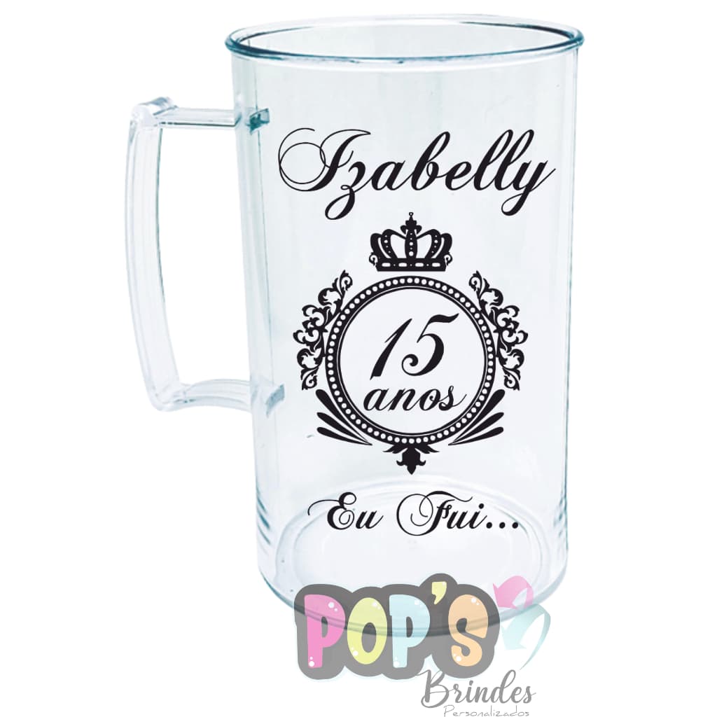 40 CANECAS ACRILICAS PERSONALIZADAS PEQUENA 300 ML - IMPRESSÃO DE UM LADO DA CANECA