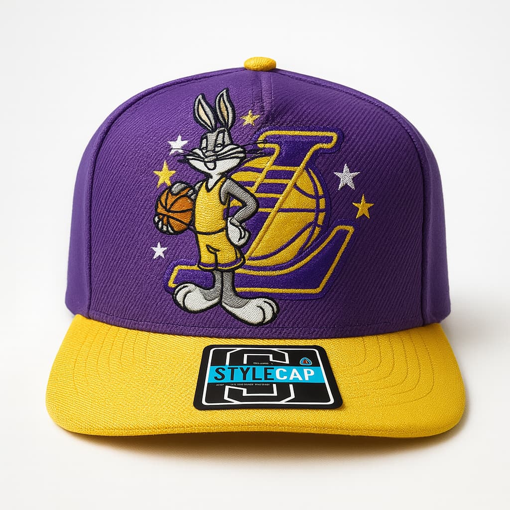 Boné Lakers looney tunes Snapback ajustavel