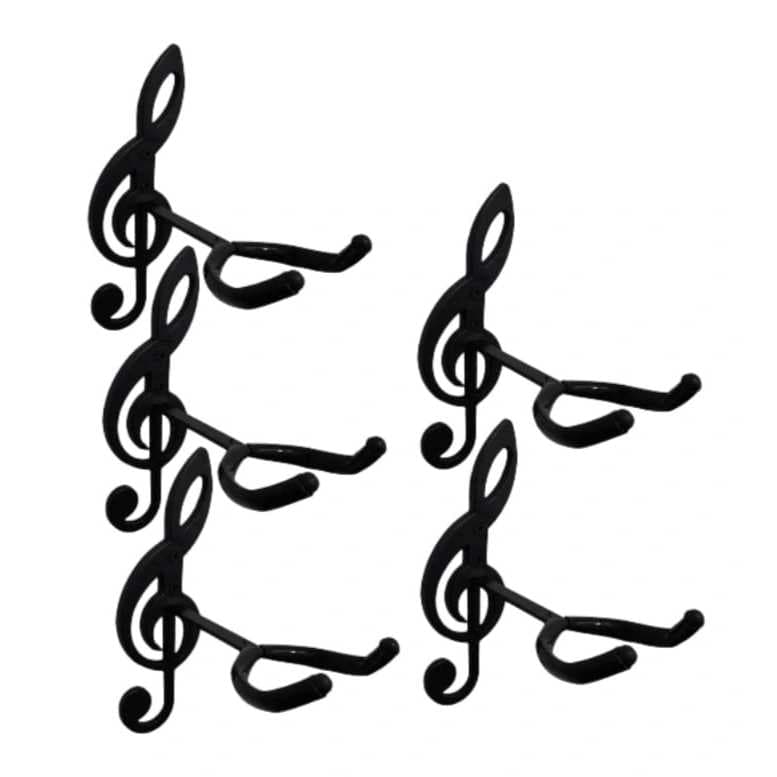 5 Suportes para Violão de Parede; Guitarra; Uculelê; Baixo; Viola