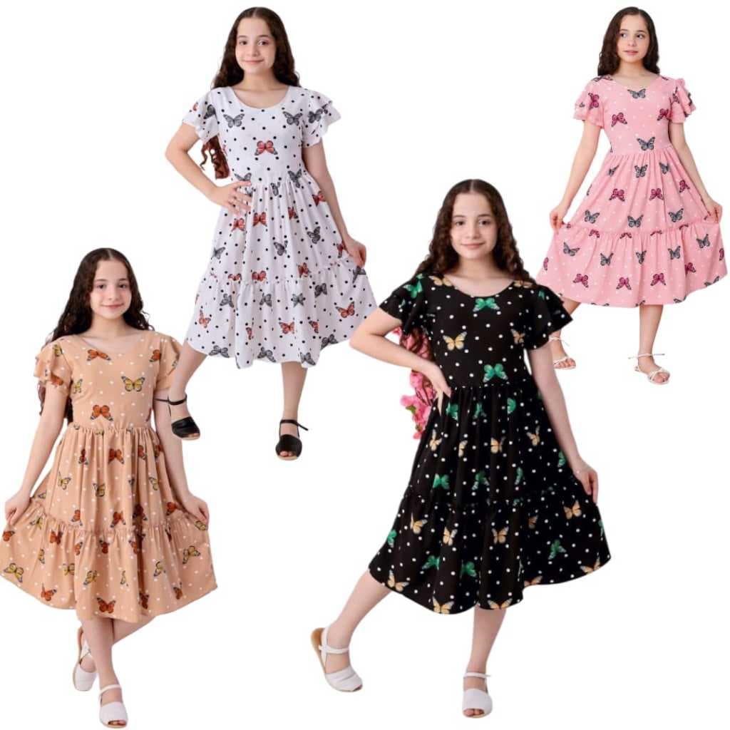 Vestido MENINA Infanto-Juvenil - 03 Marias MENINA  FEMININA NO TAm 4 6 8 10 12 14  16 VESTIDO DE FESTA MENINA INFANTIL