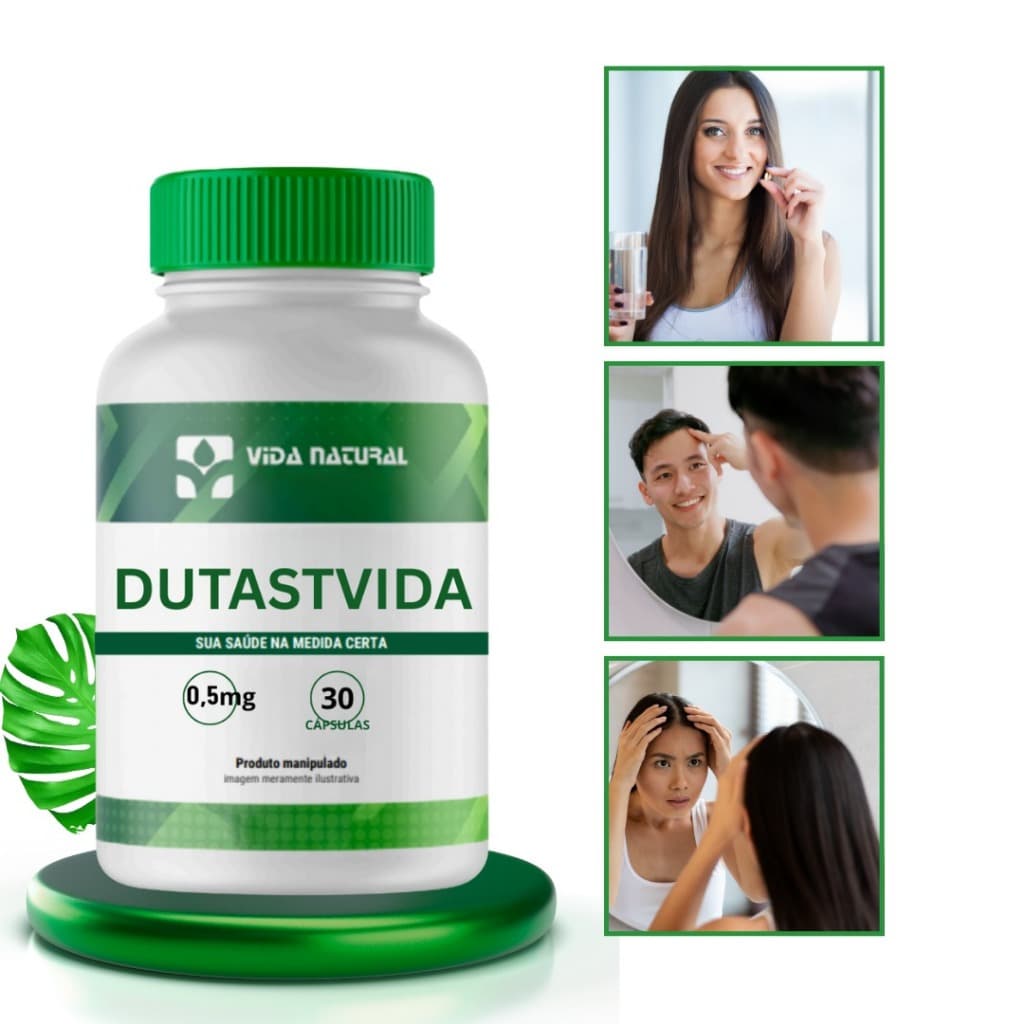 QUEDA CAPILAR (DUTASTVIDA) 0,5MG EM CAPSULAS CRESCE CABELO