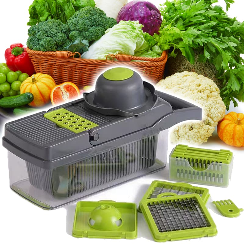 Cortador de Legumes Multifuncional de Verduras/frutas/legumes Fatiador de Legumes 14 em 1