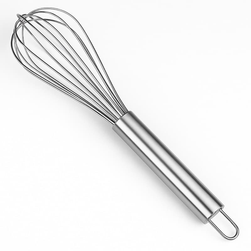 Fouet Batedor de Ovos e Massas de Inox Profissional 29cm Manual