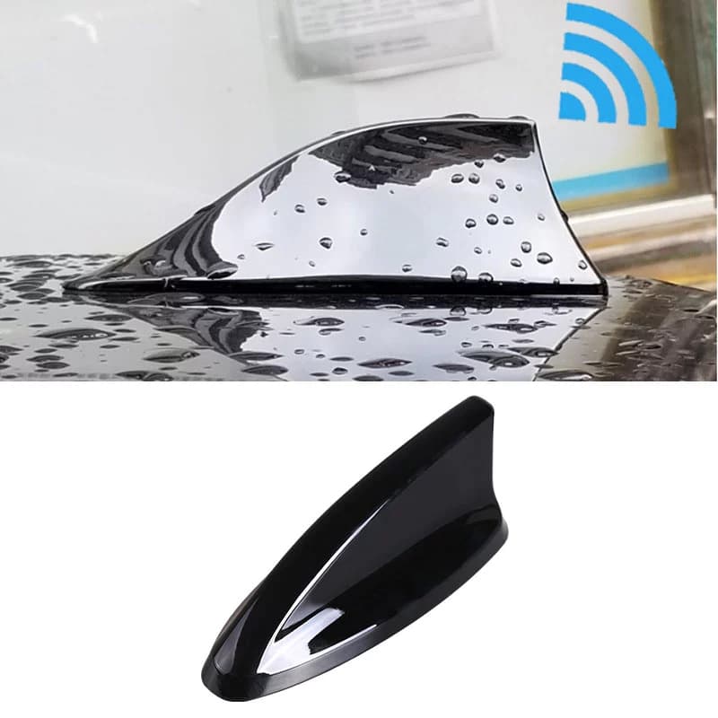 Preto Antena Automotiva De Rádio Shark Fin FM Projeto De Sinal Para  PretoTodos Os Carros De Teto Curvo