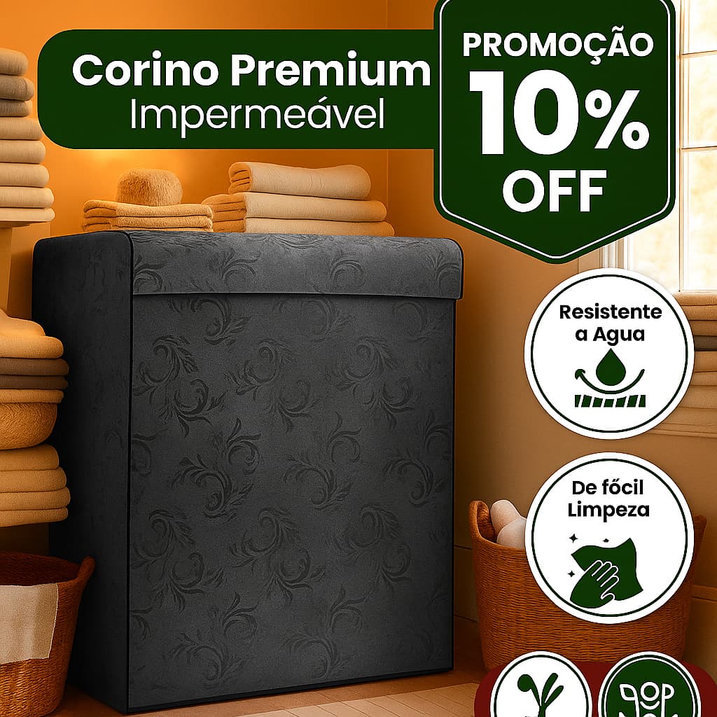 CAPA PARA MAQUINA DE LAVAR IMPERMEAVEL COR CINZA CORINO IMPERMEAVEL Brastemp Consul Electrolux