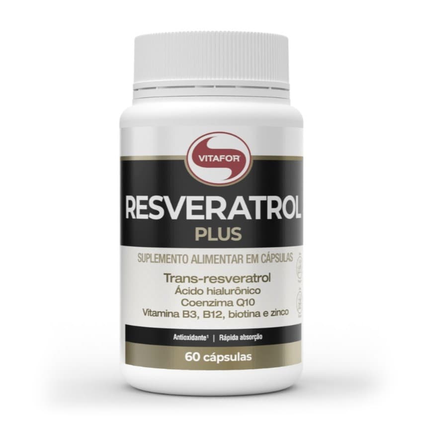 Resveratrol Plus Suplemento Alimentar 60 Cápsulas de 1000mg Vitafor