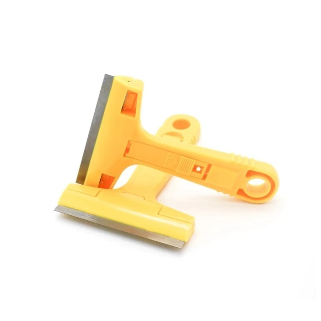 KIT RASPADOR MULTIUSO COM 4 LAMINAS ESTILETE LIMPEZA VIDRO/CERAMICA/BOX/AZULEJO/ PISO