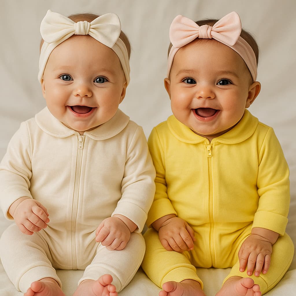 Kit 2 macacão vira pé para bebe menina 0-3 meses unissex 100% algodão
