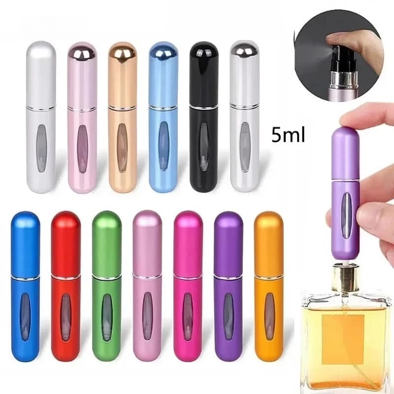 Porta Perfume Recarregável Spray Portátil 5ml Mini Frasco de Viagem