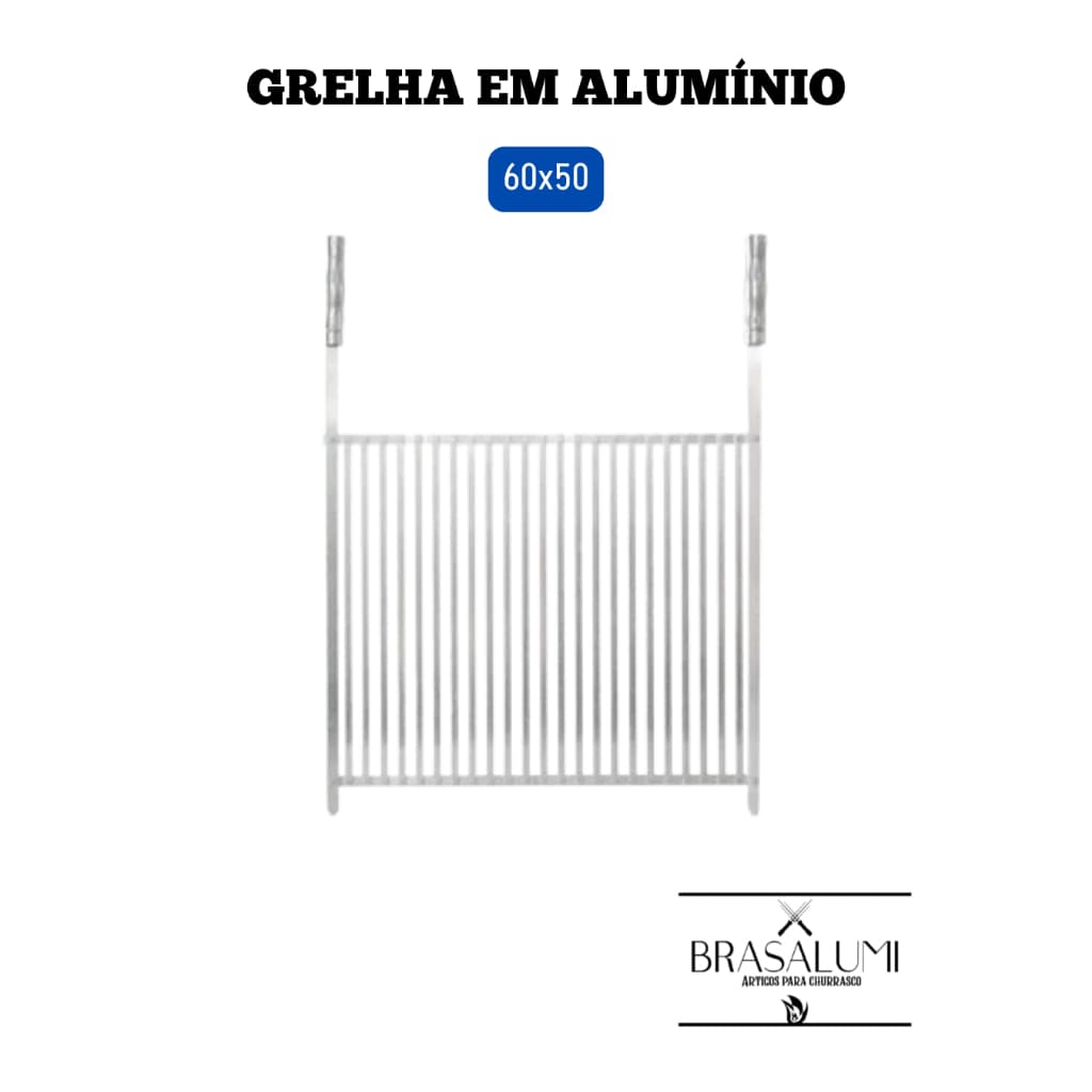 grelha reforçada 60x50 em alumínio