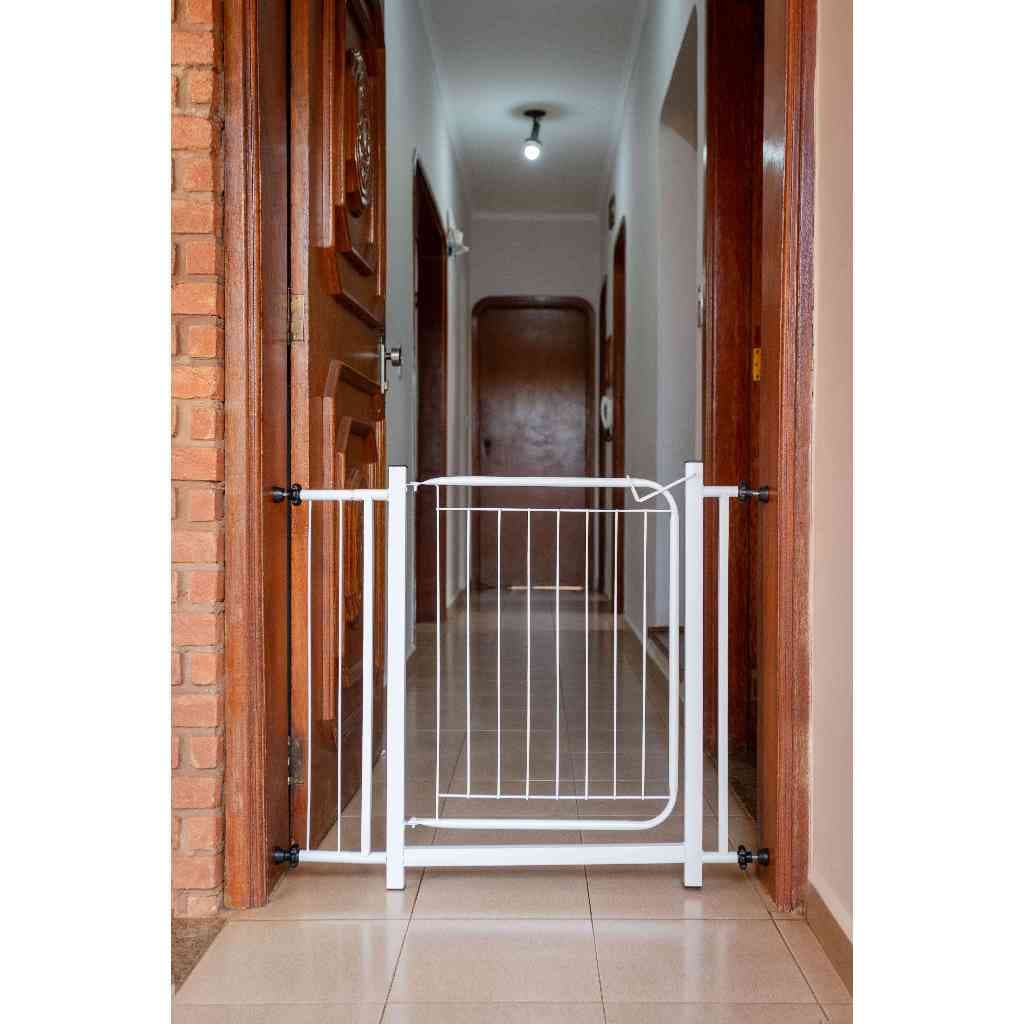 Portão Para Cachorro Pet Grade de Proteção Ajustável Extra Forte Trava de Segurança