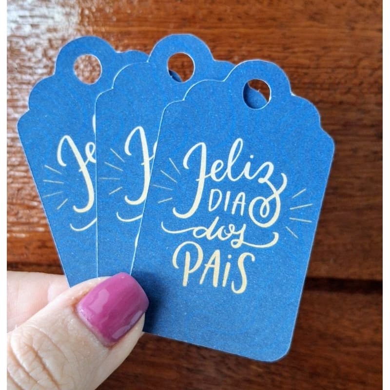 Kit com 50 Tags Dia dos Pais - Tag para lembrancinhas dia dos pais