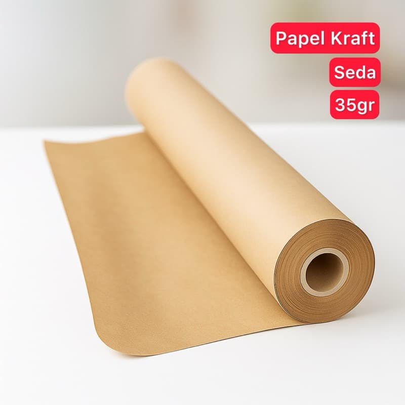 Papel seda Krafit 35gr em bobina larg. 30cm ou 60cm ideal para plotter Epson ou canom