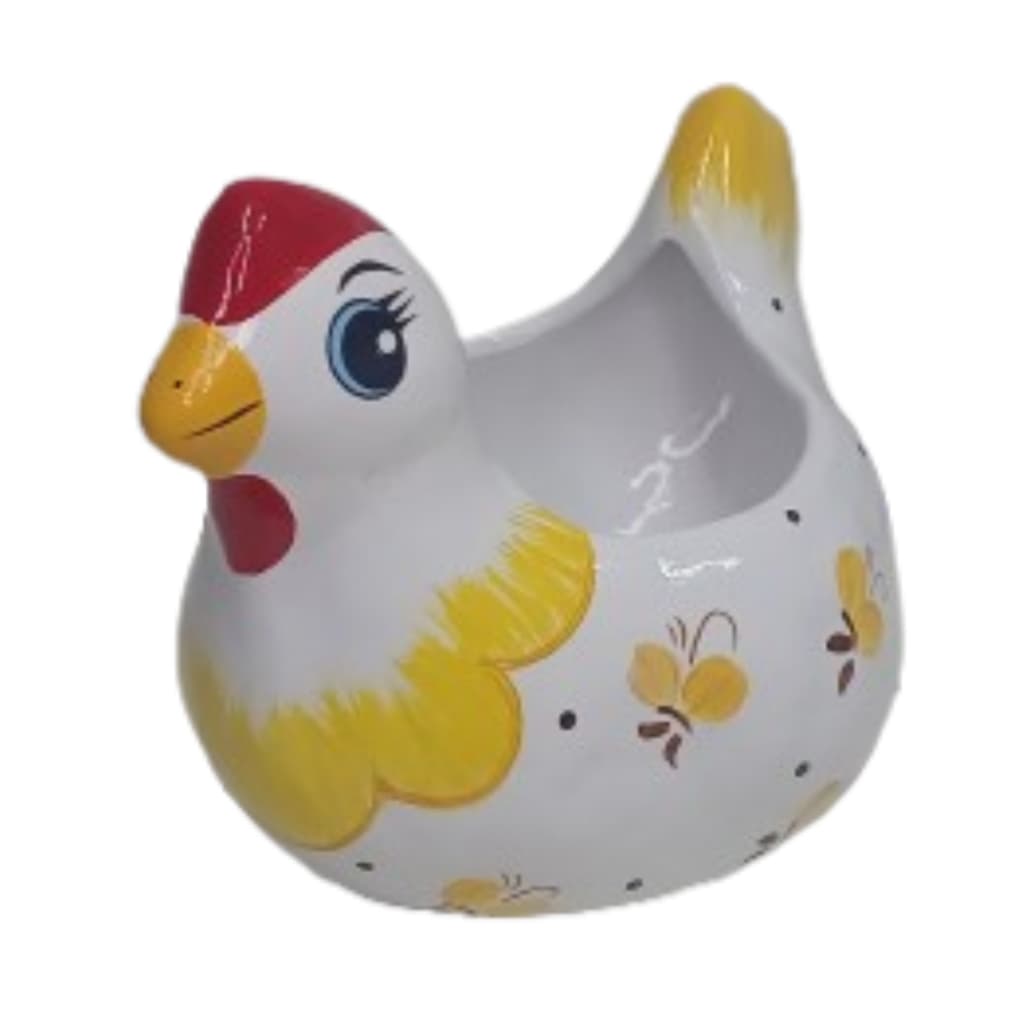 Galinha Porta Ovos de Cerâmica Decoração Cozinha Área Gourmet(Não acompanha os ovos)