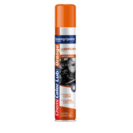 Desingripante Lubrificante Spray Chemicolor Orange 250ml Para Portão Ferramentas Motos Ferragens