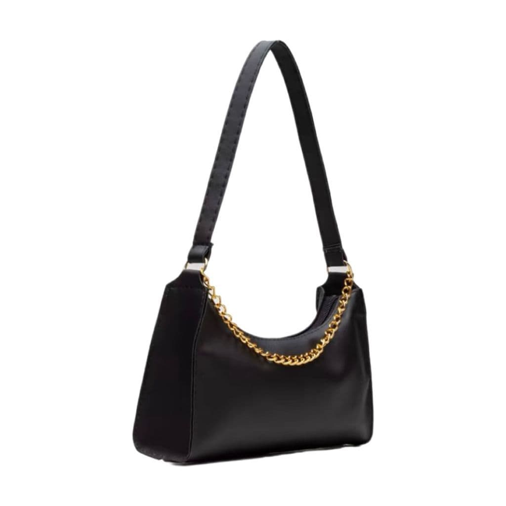 BOLSA FEMININA  LISAS PEQUENAS CORRENTES DE OMBRO E DE MÃO PEQUENAS MEIA LUA