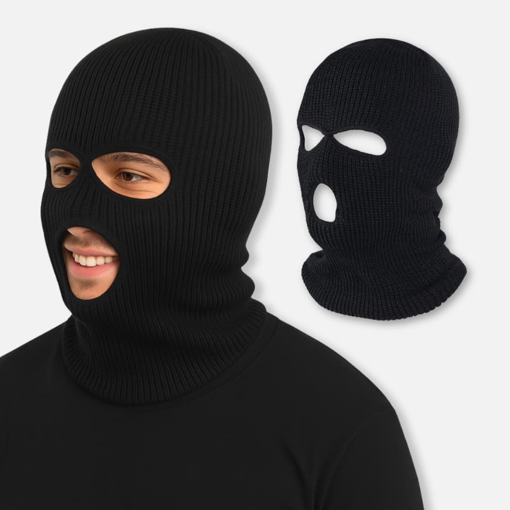 Balaclava Motoqueiro Inverno Lã Térmica Touca Ninja Frio