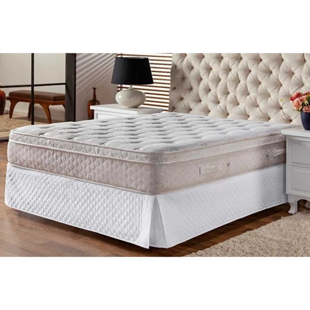 Saia Box Matelada Casal Padrão 40cm quanto Elástico Ajústavel