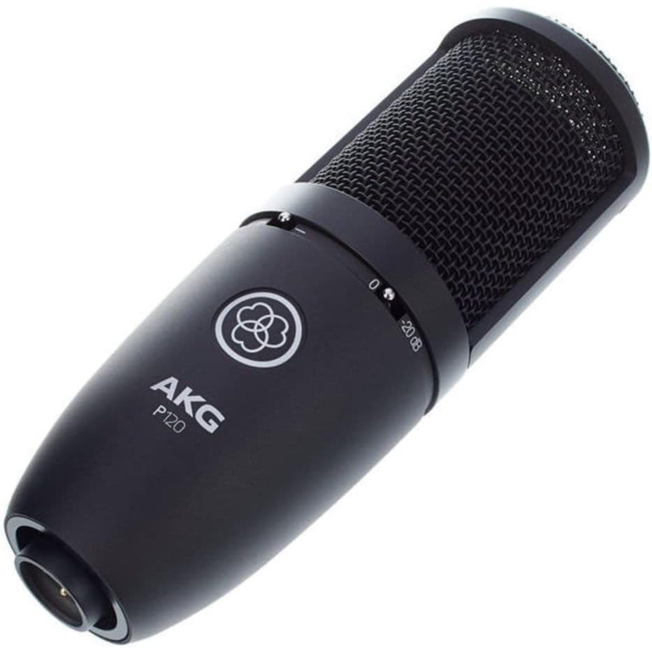 Microfone Akg P120 Condensador Cardioide Cor Preto