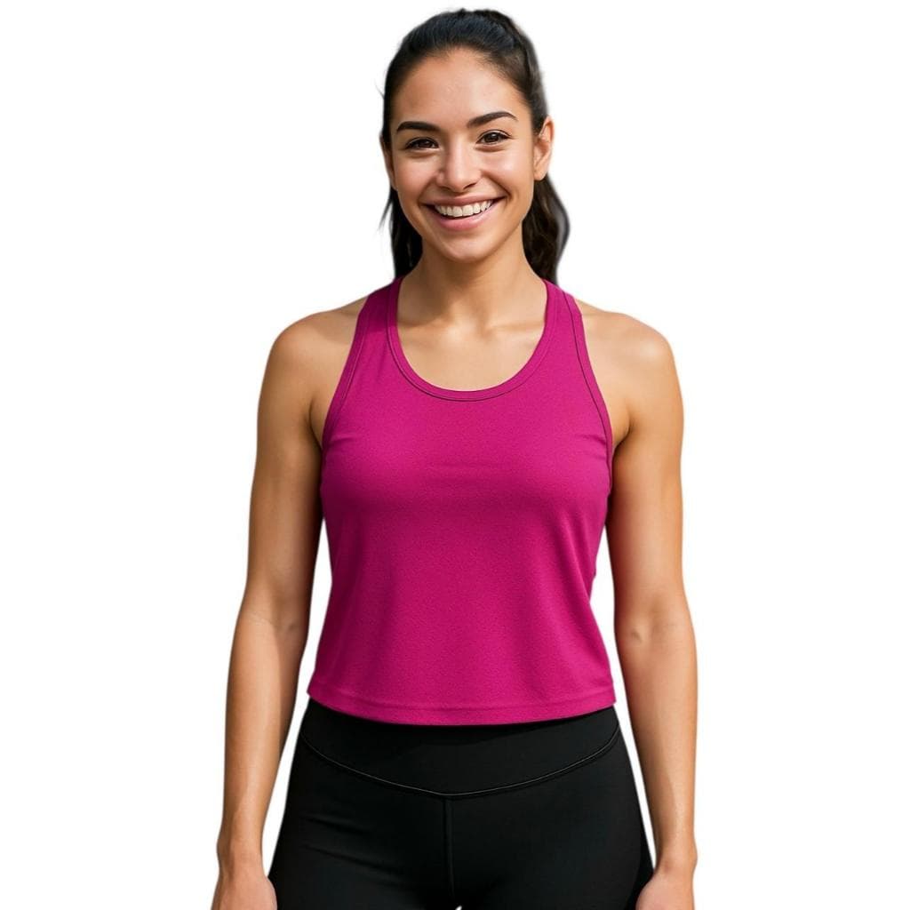 Camiseta Regata  Cropped Dry Fit Microfuros Conforto Academia moda fitness