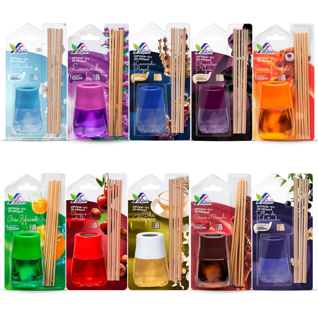 Difusor de Aromas Casa Kliner 100mL Escolha LANÇAMENTO