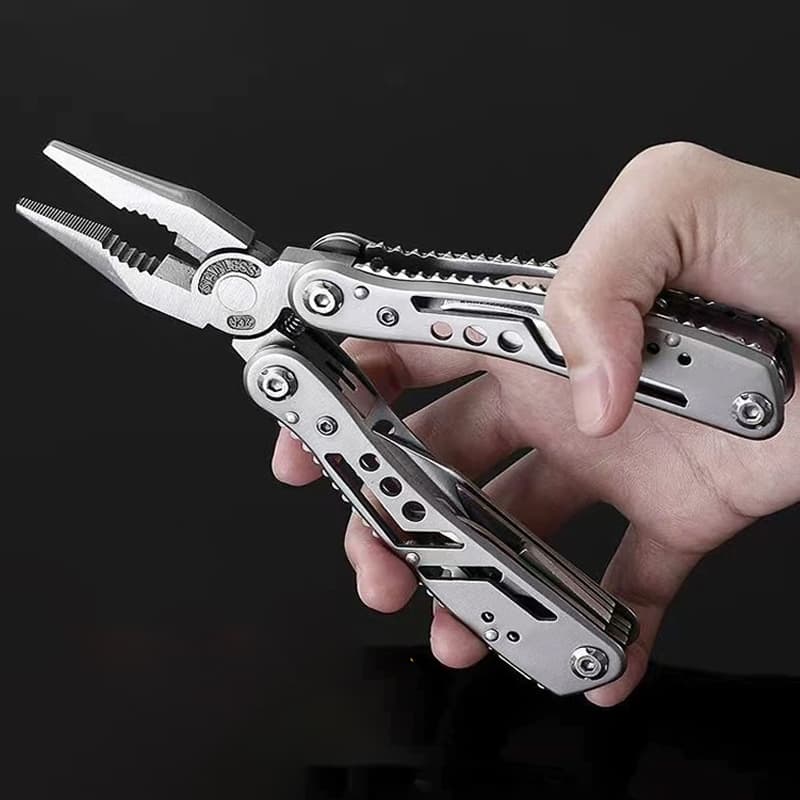 Faca Alicate Universal Multiferramenta Dobráveis 25 em 1 com Kit Chave de Fenda 11 em1