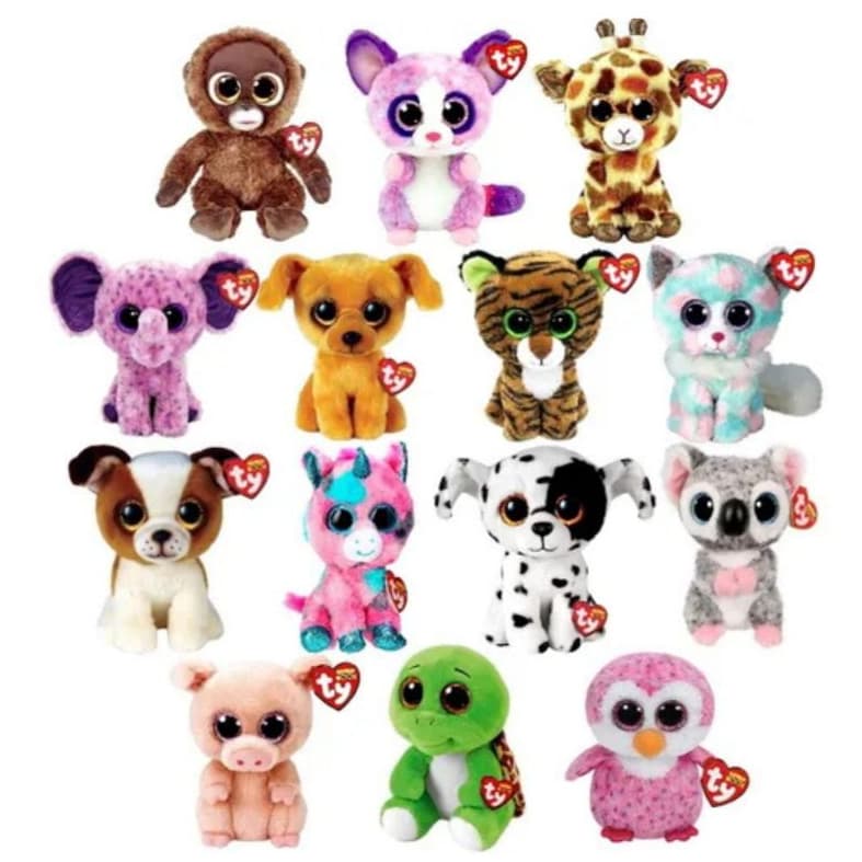 Pelúcias Animais Olhos Brilhantes Ursinho De Pelucia Baby Ty Beanie Boos 16cm