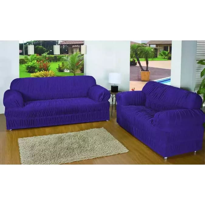 CAPA PARA SOFÁ 3 E 2 LUGARES COM 21 ELÁSTICOS – PROTEÇÃO E ELEGÂNCIA PROMOÇÃO VARIAS CORES