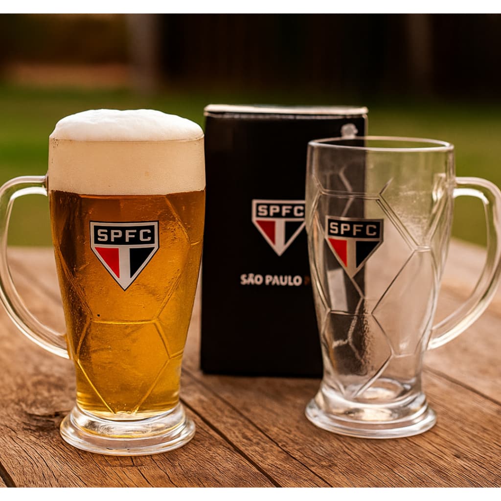 Caneca Oficial São Paulo FC 630ml de Vidro – Mileno