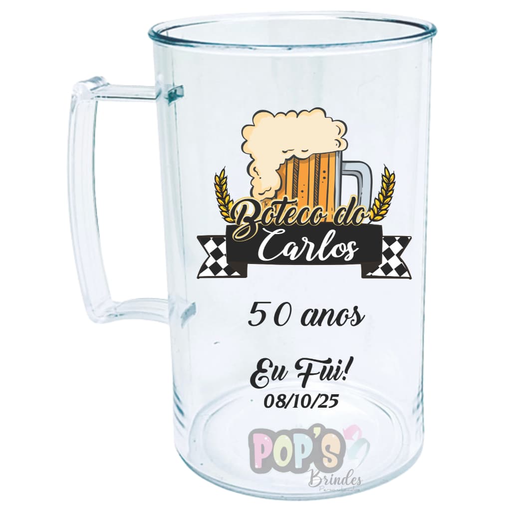 Kit 80 Canecas de Acrílico Personalizadas 300 ml
