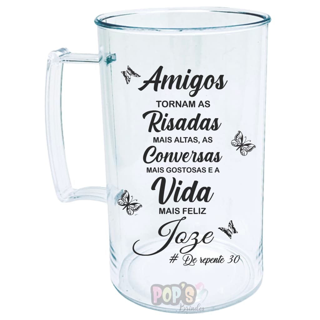 Kit 20 Canecas de Acrílico Personalizadas 300 ml