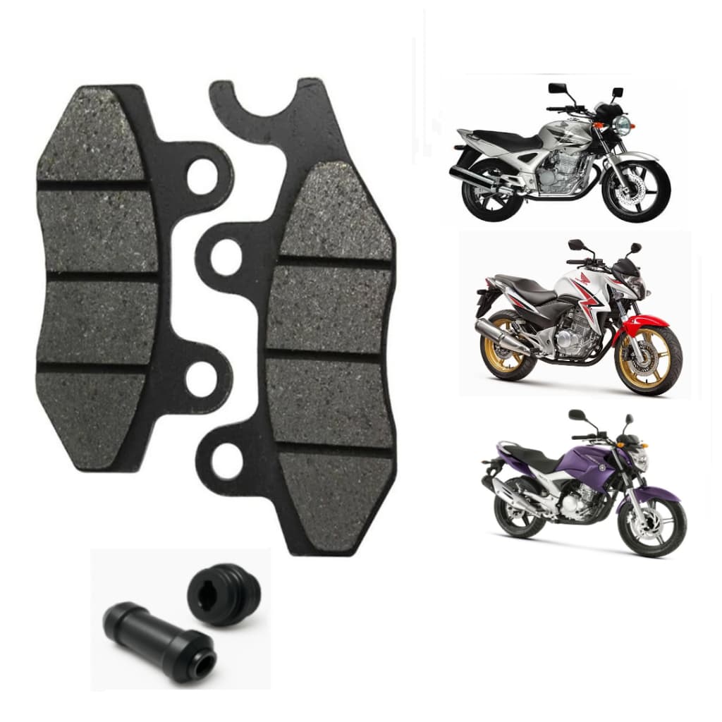 Pastilha Freio Dianteira CBX Twister CB 300 YBR Fazer 250 Kit Alta Performance Silenciosa e Segura