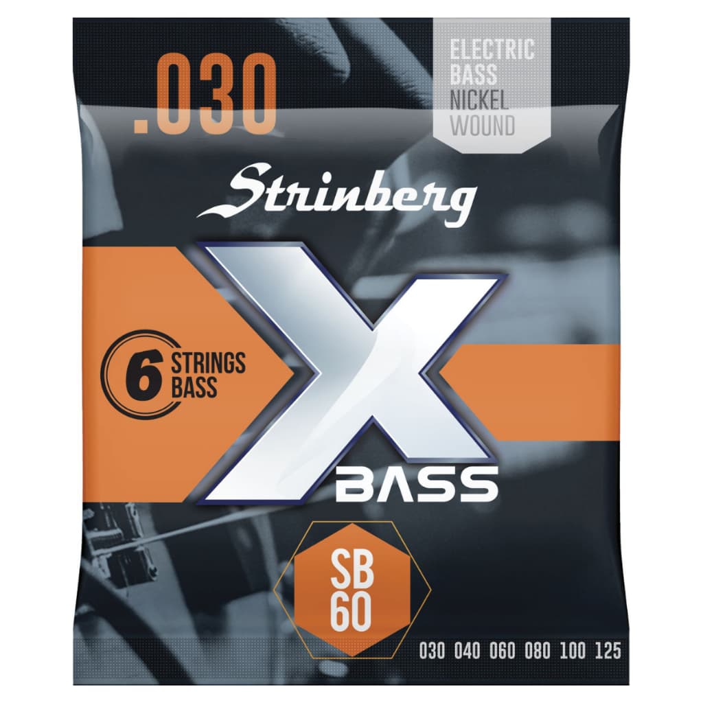 Cordas Para Contra Baixo 6 Cordas 030 Strinberg Sb60 Nickel