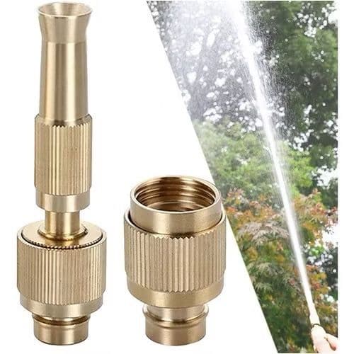 Pistola De Pulverização De Água De Alta Pressão Com Acessório De Ponta De Cobre Bocal De Latão De Jardim
