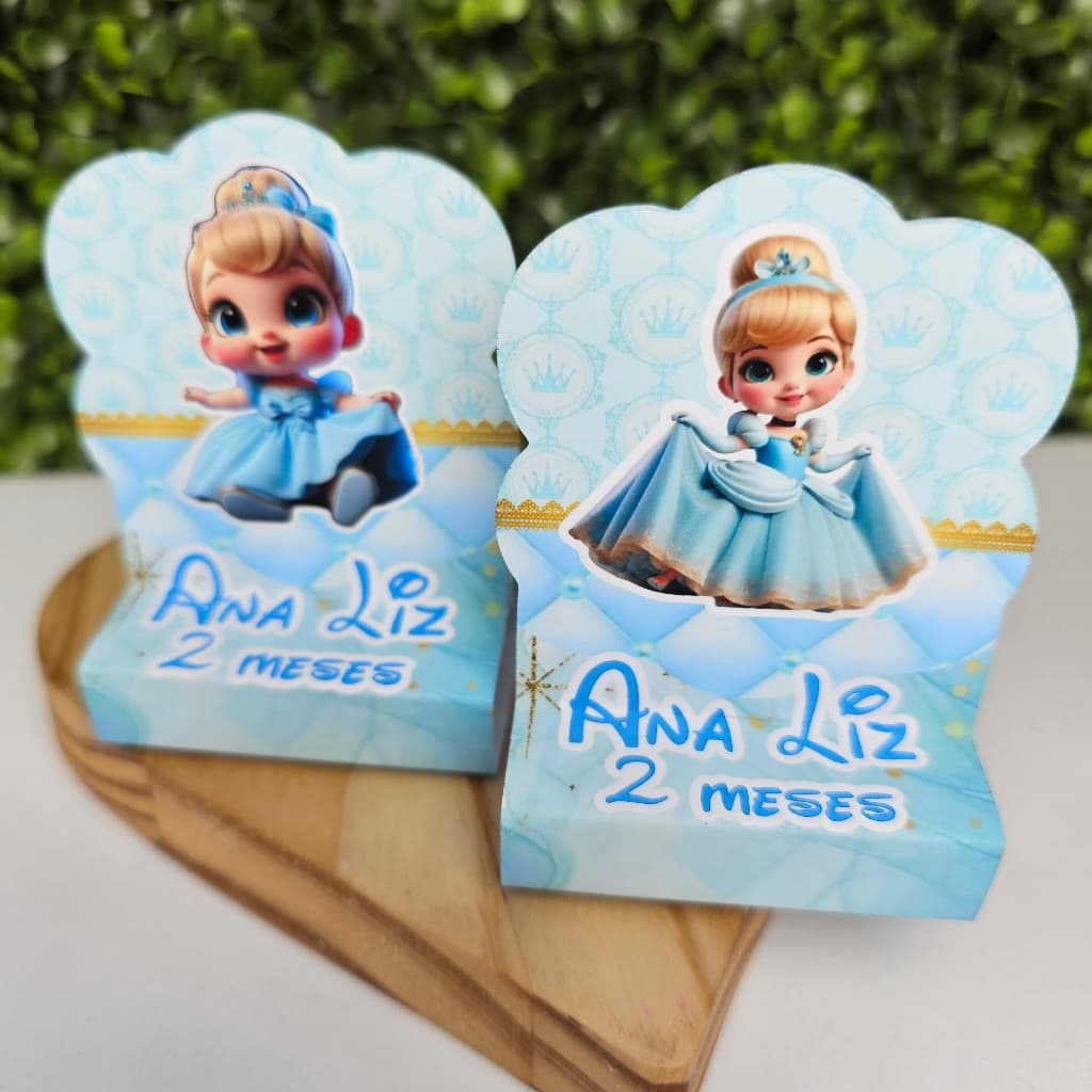 Porta Bis Duplo CINDERELA CUTE BABY - Personalizados - Festa infantil - Aniversário - Lembrancinha
