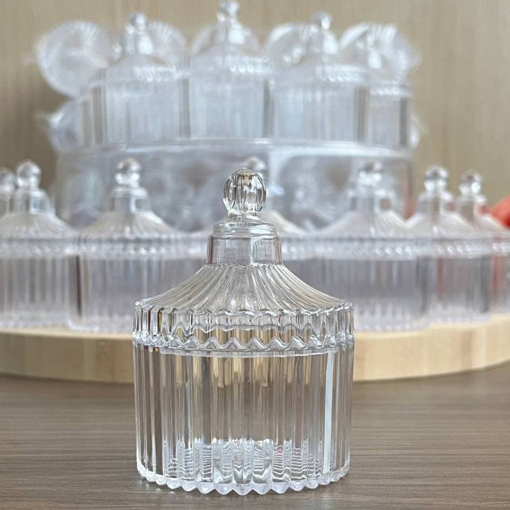 Mini Bomboniere Acrilíco 7,5X5,0cm - Pacote com caixa com 50 Unidades - Para Personalização de Artesanato e Festas