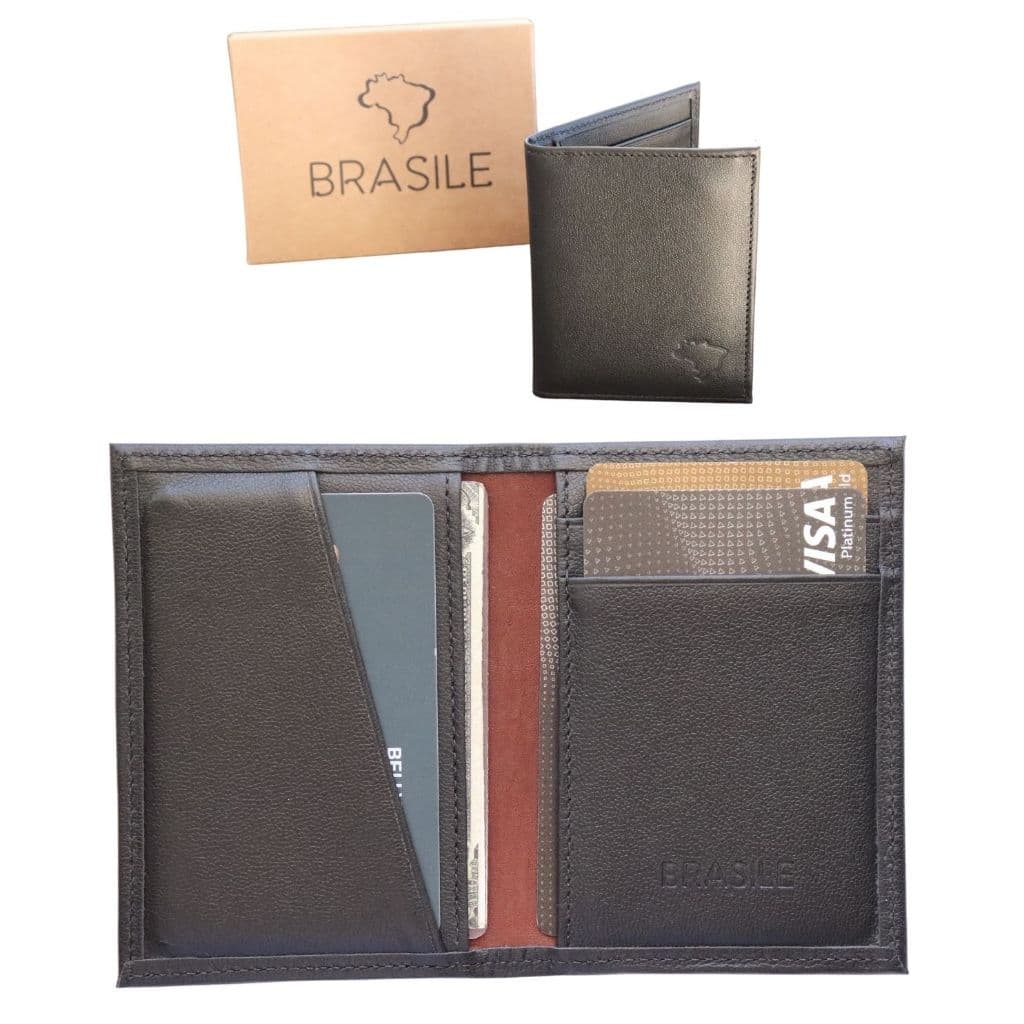 Carteira Masculina Feminina Slim Mini Couro Legítimo Personalizada Atacado Fornecedor Loja Fabrica