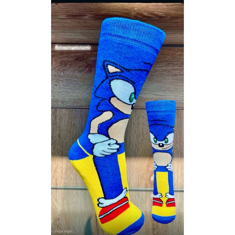 Meias Divertidas SONIC, TAILS, KNUCKlES Shadow(Bike Patins Crossfit) Envio Imediato