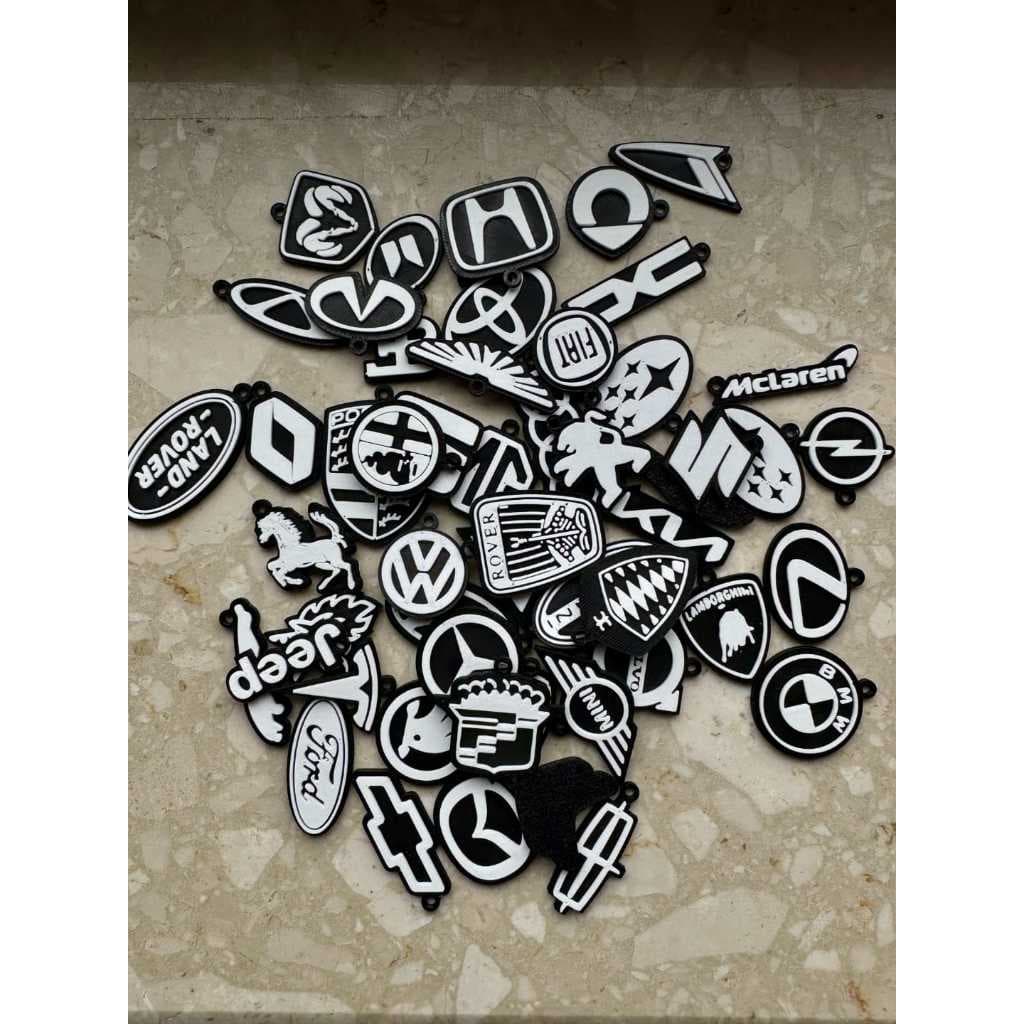 Chaveiro Personalizado de Marcas de Carros - Impressão 3D