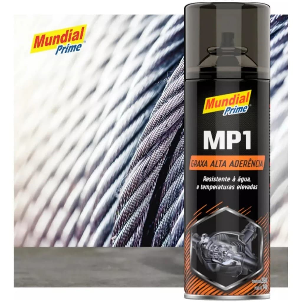 Graxa De Alta Aderência Spray 250 ML Mundial Prime
