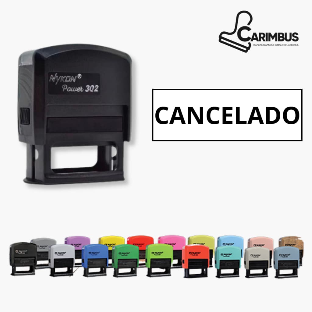 Carimbo Automático "CANCELADO" Nykon 38X14
